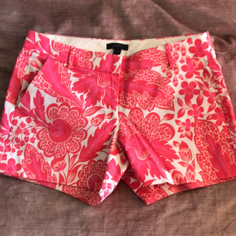 Printed J.Crew 3 inch shorts